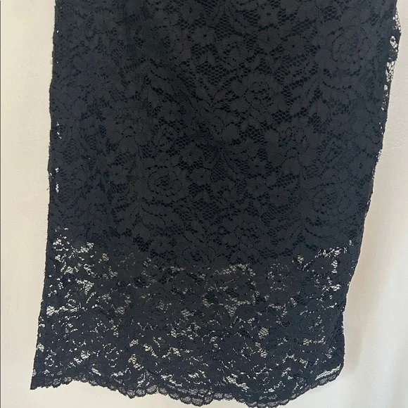 Hale Bob Black Lace Pencil Skirt - Picture 11 of 12